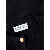 NAME IT Strik Cardigan Pdesolle Dark Navy